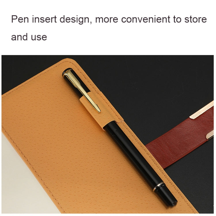 WZJZ0101 PU Leather Thickened Notebook, B5, A5