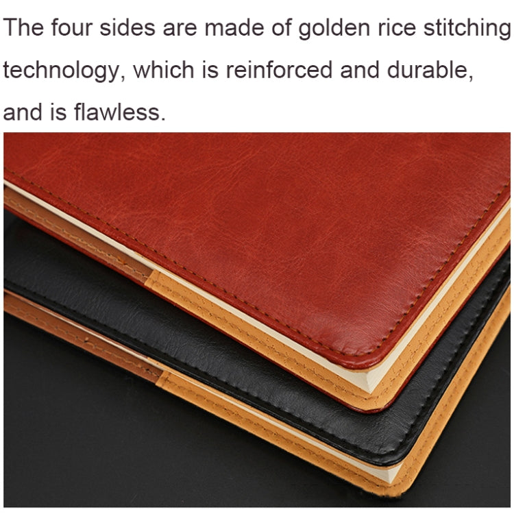 WZJZ0101 PU Leather Thickened Notebook, B5, A5