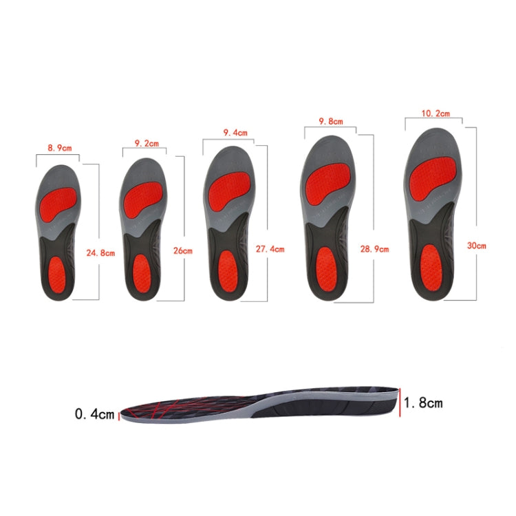 Silicone Shock-absorbing Breathable Sweat-absorbing TPE Insoles, For 36/37cm, For 38/39cm, For 40/41cm, For 42/43cm, For 44/45cm