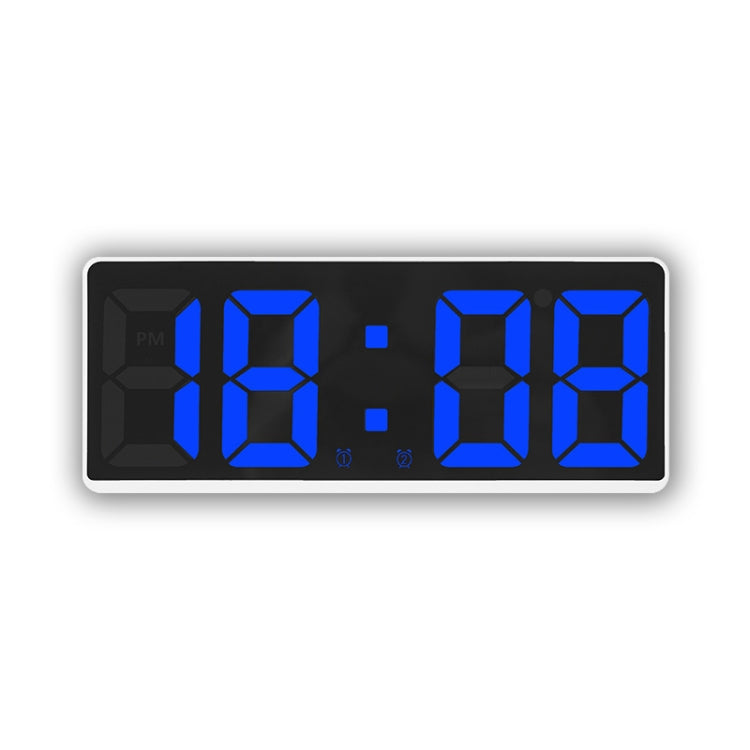 LED Bedside Alarm Clock Battery Plug-In Dual-Purpose Clock, 6628 White, 6628 Blue, 6628 Orange