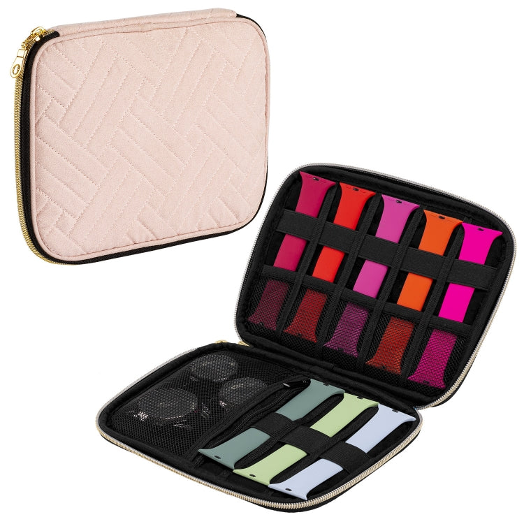 Velvet Watch Strap Watch Accessories Storage Bag, Blue S, Black S, Pink S, Blue M, Black M, Pink M, Blue L, Black L, Pink L