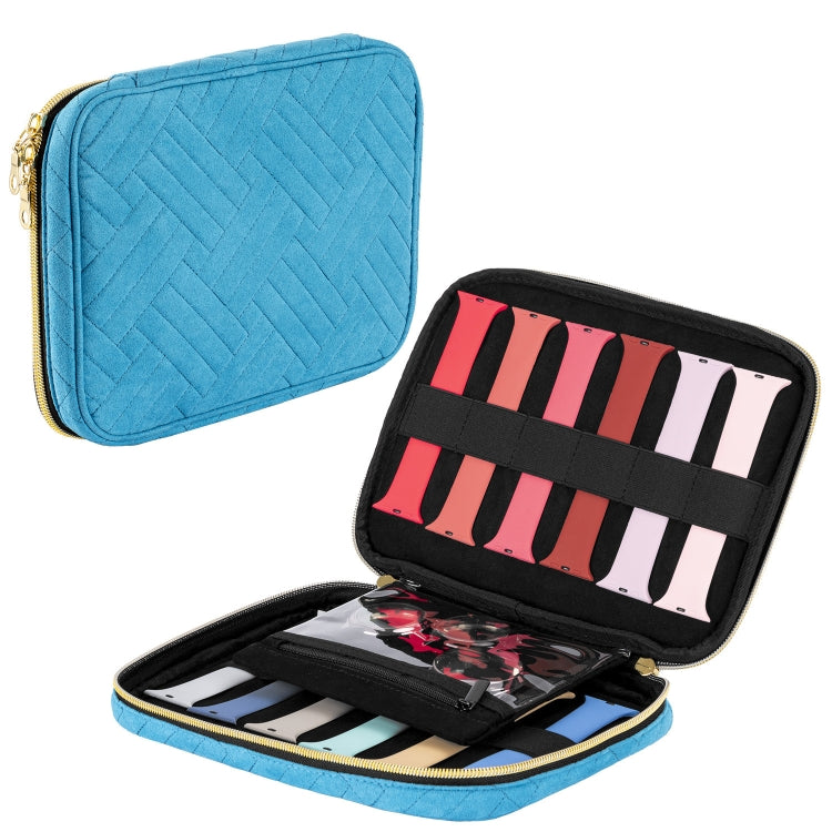 Velvet Watch Strap Watch Accessories Storage Bag, Blue S, Black S, Pink S, Blue M, Black M, Pink M, Blue L, Black L, Pink L