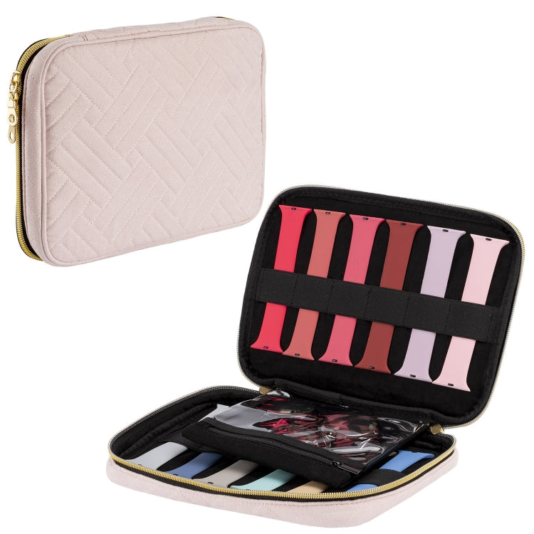Velvet Watch Strap Watch Accessories Storage Bag, Blue S, Black S, Pink S, Blue M, Black M, Pink M, Blue L, Black L, Pink L