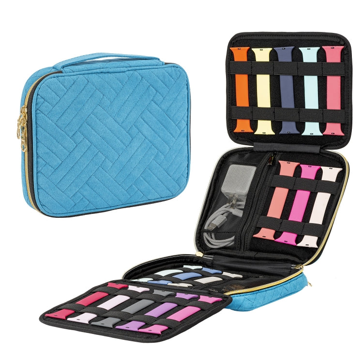 Velvet Watch Strap Watch Accessories Storage Bag, Blue S, Black S, Pink S, Blue M, Black M, Pink M, Blue L, Black L, Pink L