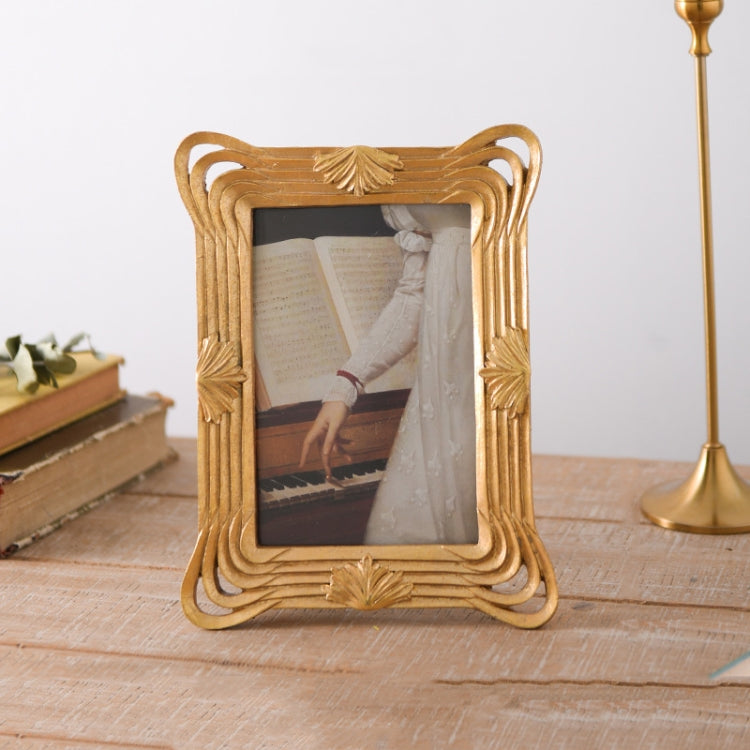 Retro Imitation Wood Home Decor Photo Frames, Spec:, Square-6 inches, Square-7 inches, Arched-6 inches, Arched-7 inches, Oval-6 inches, Oval-7 inches, Bow Round Box, A Model, B Model
