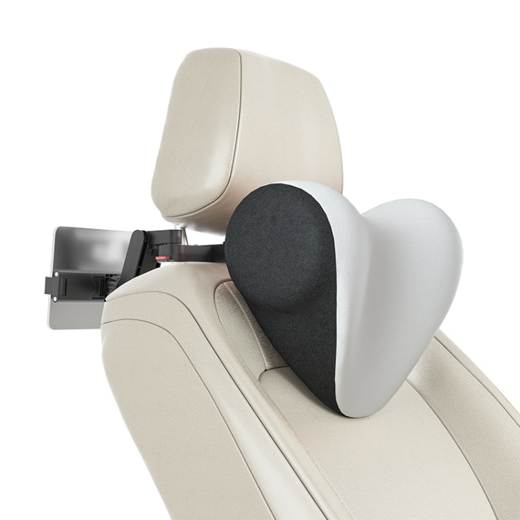 A09 Car Seat Headrest Memory Foam Comfortable Neck Pillow, Style:, With Stand  (Gray), Without Stand (Black), Without Stand (White), Without Stand (Pink), With Stand (Black), Without Stand (Coffee), With Stand  (White), Without Stand (Blue)            ...