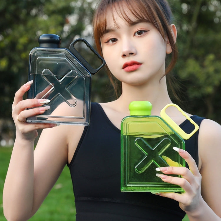 Square Fitness Sports Large Capacity Plastic Water Cup with Handle, Square Yellow, Square Red, Square Purple, Square Green, Square Blue, Square Black