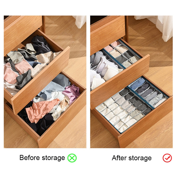 Foldable Drawer Clothes Storage Box, Spec:, 24 Grids (Gray), 24 Grids (Linen), 24 Grids (Red), 24 Grids (Green), 7 Grids (Gray), 7 Grids (Linen), 7 Grids (Red), 7 Grids (Green), 8 Grids (Gray), 8 Grids (Linen), 8 Grids (Red), 8 Grids (Green)           ...