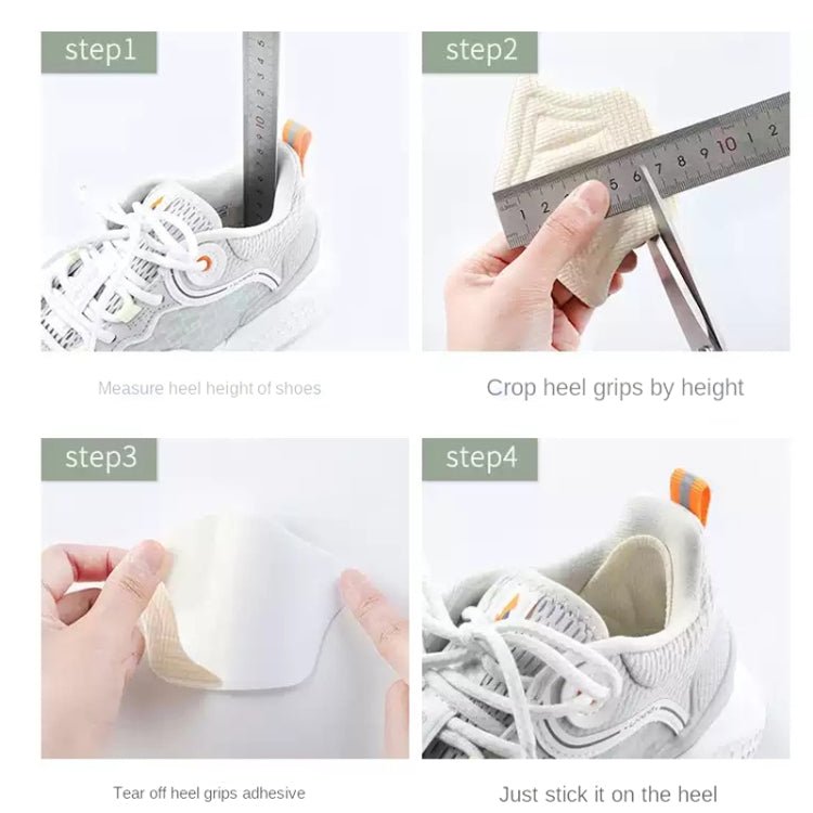 10 Pairs Tailored Sneaker Heel Tab Anti-wear and Anti-drop Tracker, Thickness:, 5mm (Beige), 5mm (Black), 10mm (Beige), 10mm (Black)