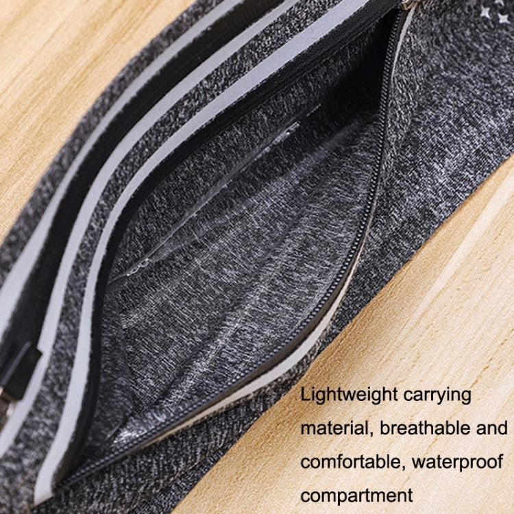Outdoor Double Zipper Sports Waterproof Lycra Body Slim Waist Bag, Black, Mint Blue, Grey, Rose Red, Green