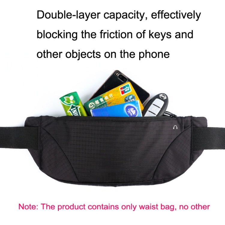 Outdoor Sports Running Ultra-light Large-capacity Close-fitting Phone Waist Bag, Yellow, Black, Blue, Grey, Silver