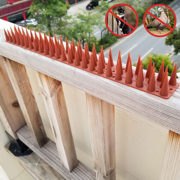 Plastic Bird Repellent Thorns Fence Anti-climb Nails, Green, Grass Green, Transparent, Grey, Brown, Black, White, Brick Red