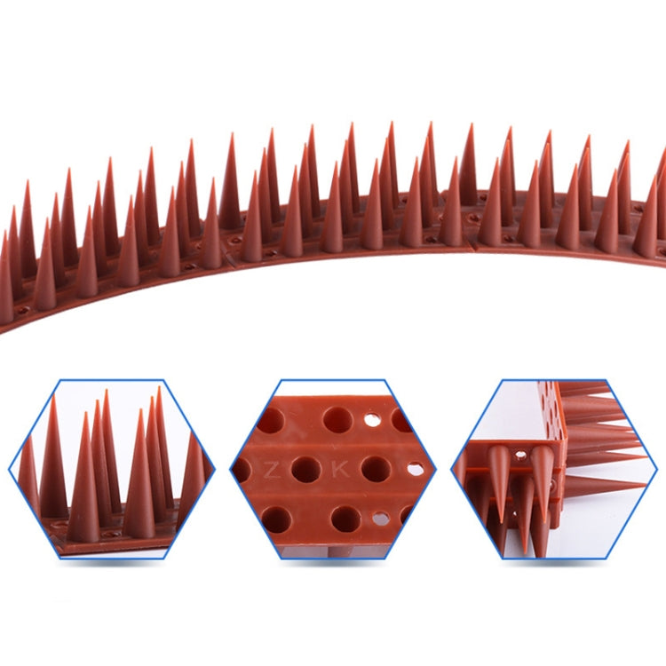 Plastic Bird Repellent Thorns Fence Anti-climb Nails, Green, Grass Green, Transparent, Grey, Brown, Black, White, Brick Red
