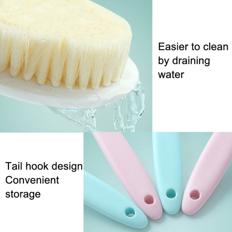 Long Handle Soft Hair Bathing Brush Nylon Hair Massage Brush, Soft Hair Blue, Soft Hair Pink, Soft Hair White, Soft Hair Grey