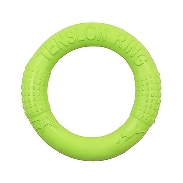 Dog Toys Pets Tension Ring Tooth Cleaning Toys, Green Small, Green Large, Orange Small, Orange Large