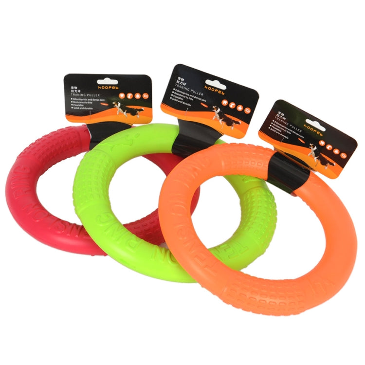 Dog Toys Pets Tension Ring Tooth Cleaning Toys, Green Small, Green Large, Orange Small, Orange Large