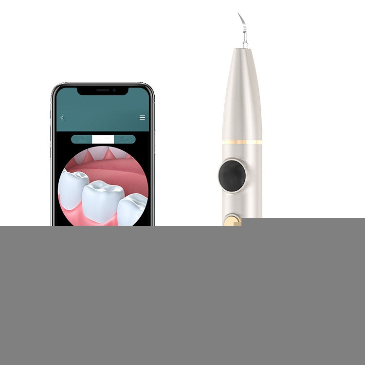 Tartar and Calculus Remover Oral Cleaning Ultrasonic Scaler Electric Visual Scaler, Champagne, White, Green