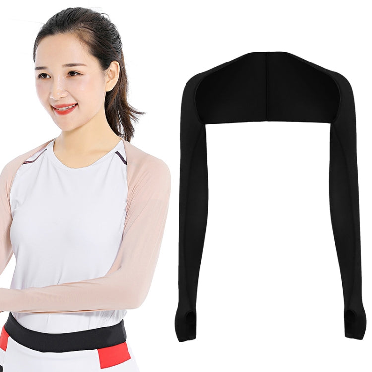 Golf Sunscreen Shawl Sleeves Outdoor Sports Cycling Ice Silk One Word Raglan Sleeves, Purple, Black, White, Grey, Pink, Sky Blue, Sapphire, Light Purple, Skin Color, Beige, Green, Deep Gray, Deep Purple