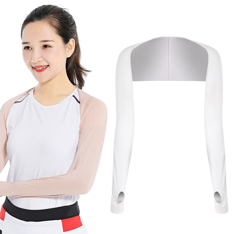 Golf Sunscreen Shawl Sleeves Outdoor Sports Cycling Ice Silk One Word Raglan Sleeves, Purple, Black, White, Grey, Pink, Sky Blue, Sapphire, Light Purple, Skin Color, Beige, Green, Deep Gray, Deep Purple