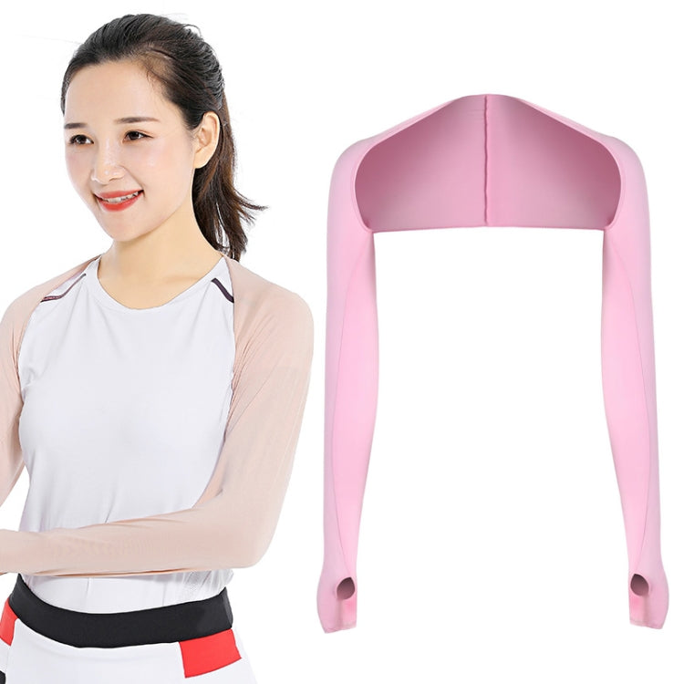 Golf Sunscreen Shawl Sleeves Outdoor Sports Cycling Ice Silk One Word Raglan Sleeves, Purple, Black, White, Grey, Pink, Sky Blue, Sapphire, Light Purple, Skin Color, Beige, Green, Deep Gray, Deep Purple