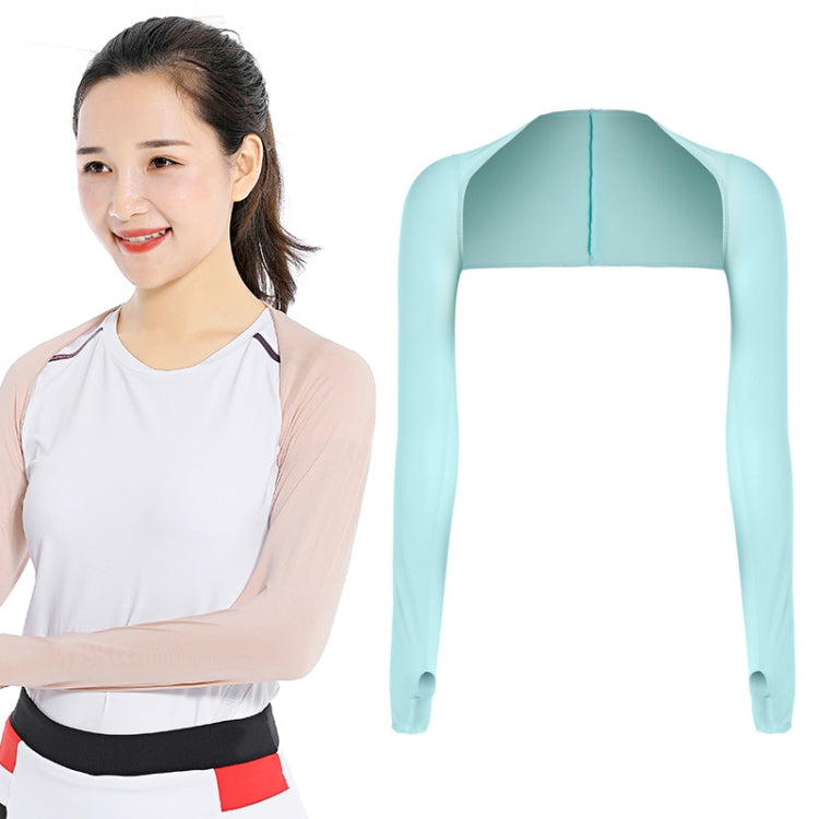Golf Sunscreen Shawl Sleeves Outdoor Sports Cycling Ice Silk One Word Raglan Sleeves, Purple, Black, White, Grey, Pink, Sky Blue, Sapphire, Light Purple, Skin Color, Beige, Green, Deep Gray, Deep Purple