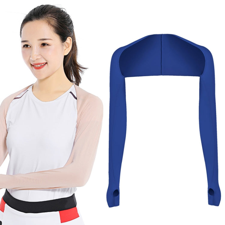 Golf Sunscreen Shawl Sleeves Outdoor Sports Cycling Ice Silk One Word Raglan Sleeves, Purple, Black, White, Grey, Pink, Sky Blue, Sapphire, Light Purple, Skin Color, Beige, Green, Deep Gray, Deep Purple