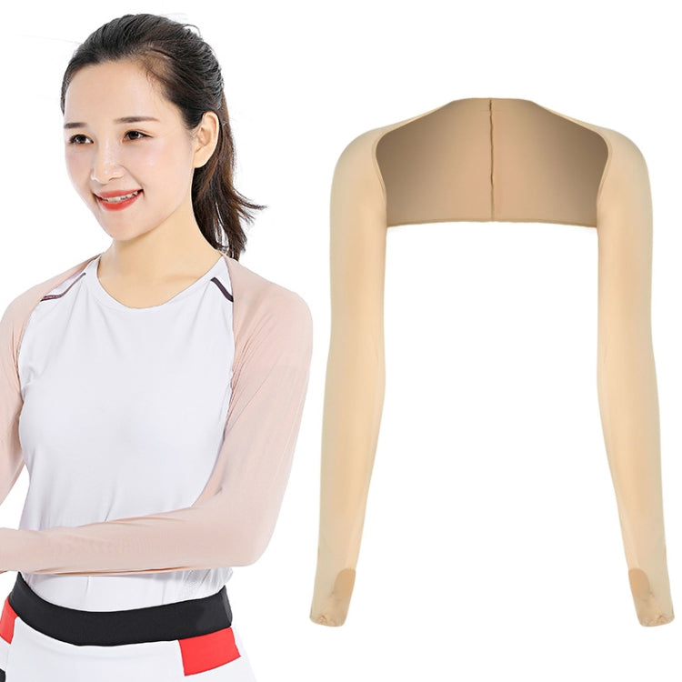Golf Sunscreen Shawl Sleeves Outdoor Sports Cycling Ice Silk One Word Raglan Sleeves, Purple, Black, White, Grey, Pink, Sky Blue, Sapphire, Light Purple, Skin Color, Beige, Green, Deep Gray, Deep Purple