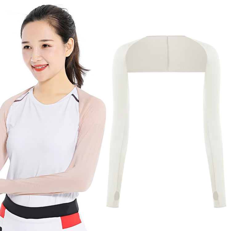 Golf Sunscreen Shawl Sleeves Outdoor Sports Cycling Ice Silk One Word Raglan Sleeves, Purple, Black, White, Grey, Pink, Sky Blue, Sapphire, Light Purple, Skin Color, Beige, Green, Deep Gray, Deep Purple