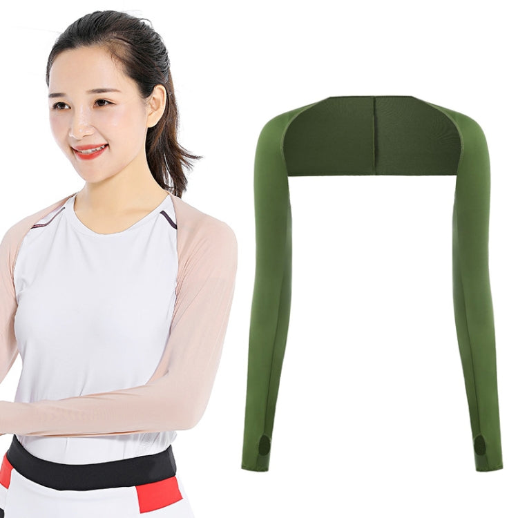 Golf Sunscreen Shawl Sleeves Outdoor Sports Cycling Ice Silk One Word Raglan Sleeves, Purple, Black, White, Grey, Pink, Sky Blue, Sapphire, Light Purple, Skin Color, Beige, Green, Deep Gray, Deep Purple