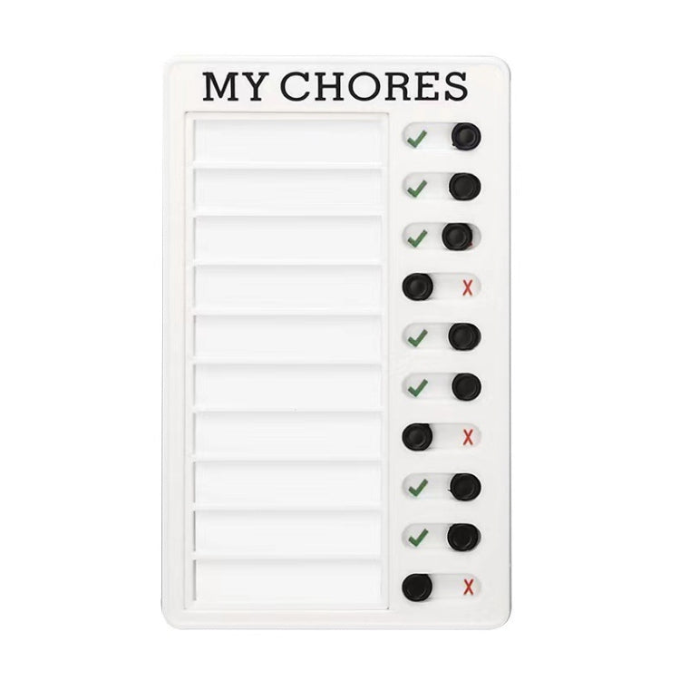 Wall Hanging Checklist Memo Boards Adjustable Checklist Board,Style: Blank Paper Card, My Chores, Without Logo, Blank Paper Card