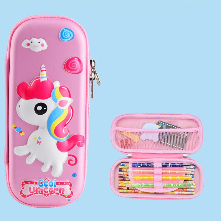Uime EVA 3D Multi-compartment Pencil Case Stationery Box Children School Supplies, Astronaut, Rocket, Purple Pony, Rabbit, Elf Unicorn, Green Dinosaur, Red Dinosaur, Rainbow Unicorn, Big Head Unicorn, Kitten, Little Fox, Mermaid, Blue Whale, Blue Dinos...