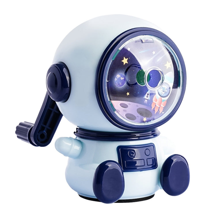 Cartoon Hand-cranked Automatic Pencil Sharpener, Style:, Astronaut (Dark Blue), Astronaut (Light Blue), Astronaut (Pink), Little Dinosaur (Dark Blue)
