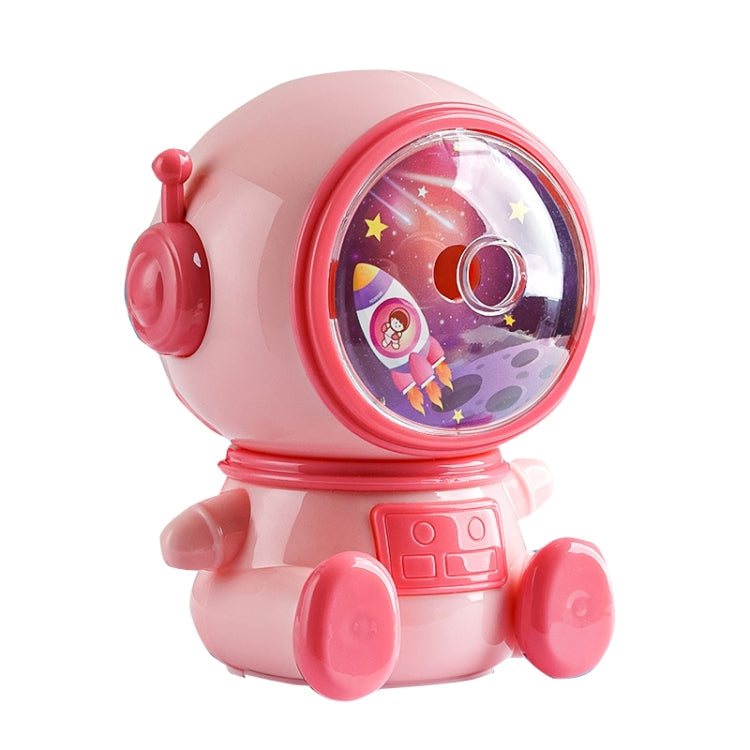 Cartoon Hand-cranked Automatic Pencil Sharpener, Style:, Astronaut (Dark Blue), Astronaut (Light Blue), Astronaut (Pink), Little Dinosaur (Dark Blue)