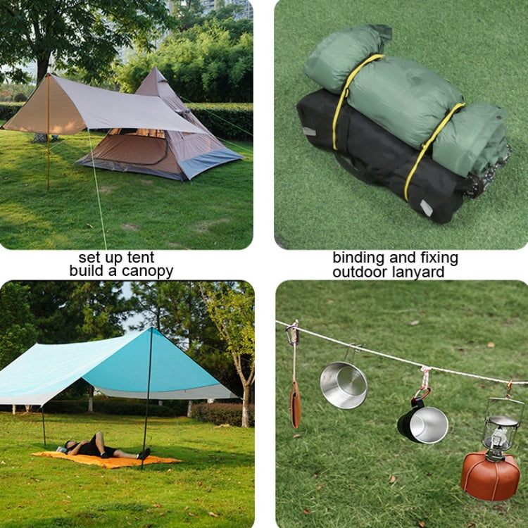 CLS Outdoor Camp Reflective Wind-Proof Camping Support Rod, 4 PCS / Set White Non-reflective, 4 PCS / Set Yellow, 4 PCS / Set Red, 4 PCS / Set Black, 4 PCS / Set Army Green