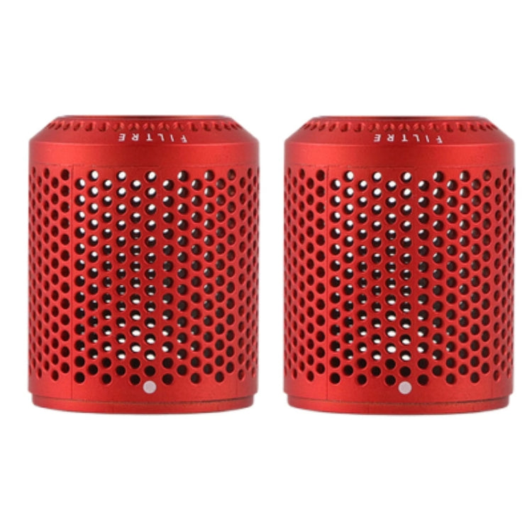 2 PCS Outer Cover Dust Filter for Dyson Hair Dryer HD01/HD03/HD08, Outer Filter Cover Black, Outer Filter Cover Gray, Outer Filter Cover Red, Outer Filter Cover Grey, Outer Filter Cover Silver, Outer Filter Cover Rose Red