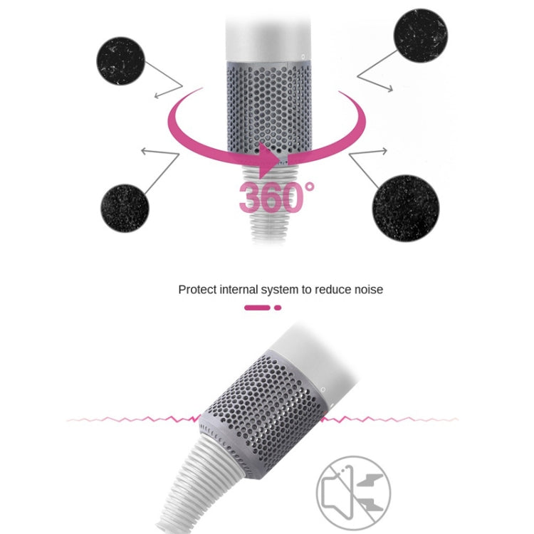 2 PCS Outer Cover Dust Filter for Dyson Hair Dryer HD01/HD03/HD08, Outer Filter Cover Black, Outer Filter Cover Gray, Outer Filter Cover Red, Outer Filter Cover Grey, Outer Filter Cover Silver, Outer Filter Cover Rose Red