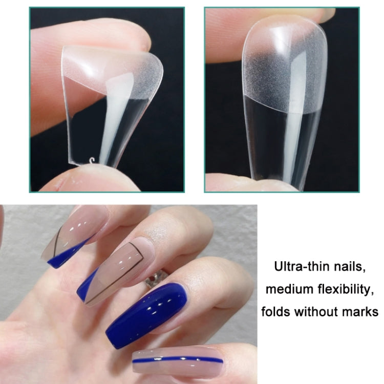 Scratch-free Ultra-thin Seamless Manicure Nail Plate, Shape:, 01 Frosted T Type, 02 Half Sand Water Droplets, 03 Half Sand Short Ballet, 04 Half Sand Short Water Drop, 05 Denim, 06 Long Denim, 07 Long Ballet, 08 Long Arc, 09 Long Water Pipe            ...
