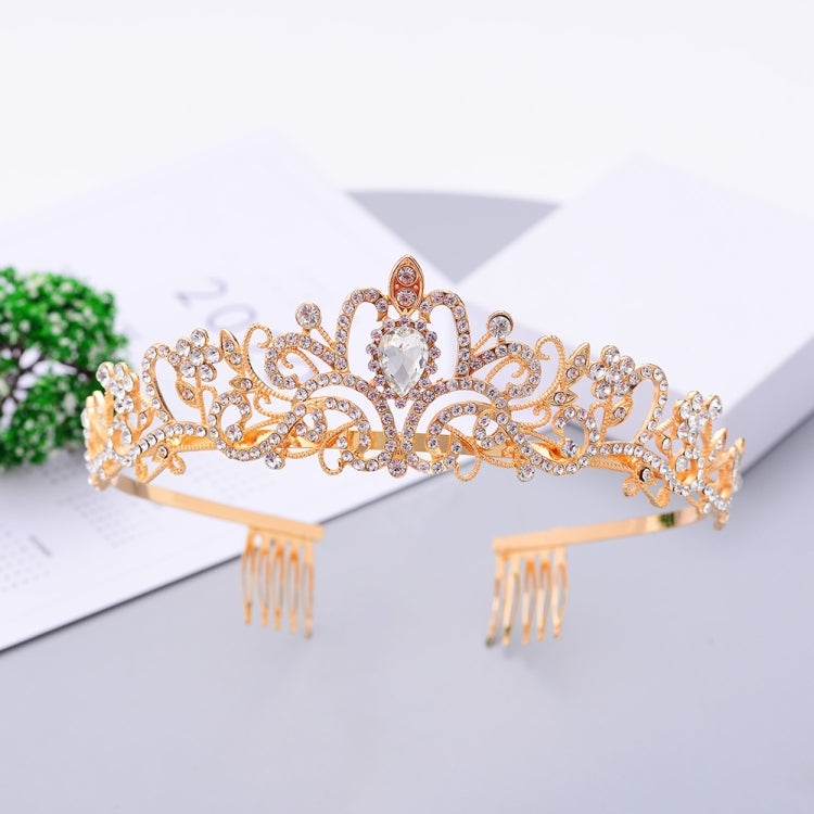 G2888 Crystal Diamond Wedding Party Braided Hair Crown Show Headband, Silver White, Silver, Gold, Rose Gold, AB Colorful, White+Pink, Pink, Blue, No Comb Rose Gold, No Comb Gold, Colorful Opal, Colorful, Purple Red Diamond, Light Purple, Light Green   ...