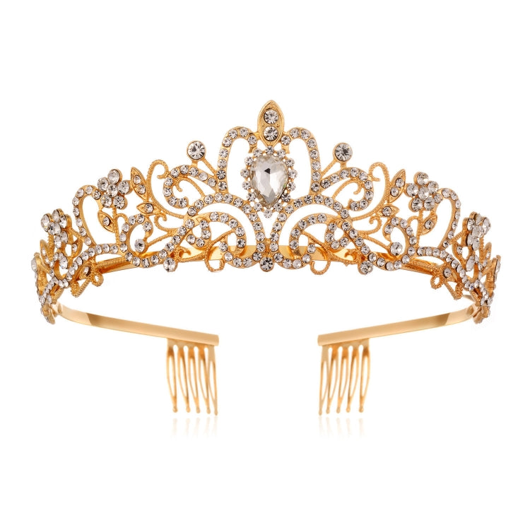G2888 Crystal Diamond Wedding Party Braided Hair Crown Show Headband, Silver White, Silver, Gold, Rose Gold, AB Colorful, White+Pink, Pink, Blue, No Comb Rose Gold, No Comb Gold, Colorful Opal, Colorful, Purple Red Diamond, Light Purple, Light Green   ...