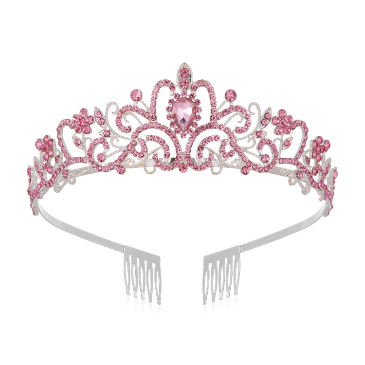 G2888 Crystal Diamond Wedding Party Braided Hair Crown Show Headband, Silver White, Silver, Gold, Rose Gold, AB Colorful, White+Pink, Pink, Blue, No Comb Rose Gold, No Comb Gold, Colorful Opal, Colorful, Purple Red Diamond, Light Purple, Light Green   ...