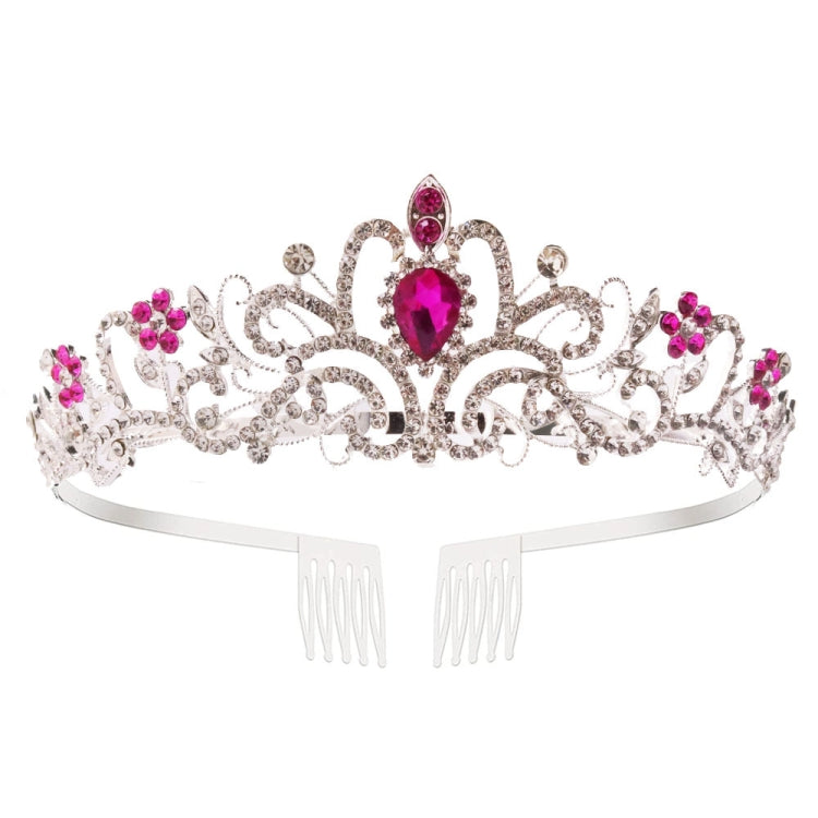 G2888 Crystal Diamond Wedding Party Braided Hair Crown Show Headband, Silver White, Silver, Gold, Rose Gold, AB Colorful, White+Pink, Pink, Blue, No Comb Rose Gold, No Comb Gold, Colorful Opal, Colorful, Purple Red Diamond, Light Purple, Light Green   ...