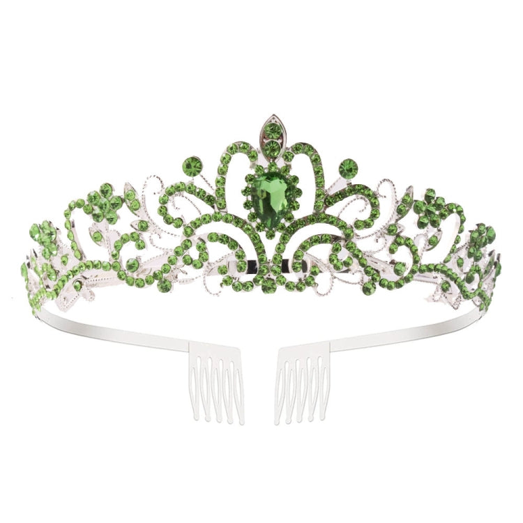 G2888 Crystal Diamond Wedding Party Braided Hair Crown Show Headband, Silver White, Silver, Gold, Rose Gold, AB Colorful, White+Pink, Pink, Blue, No Comb Rose Gold, No Comb Gold, Colorful Opal, Colorful, Purple Red Diamond, Light Purple, Light Green   ...
