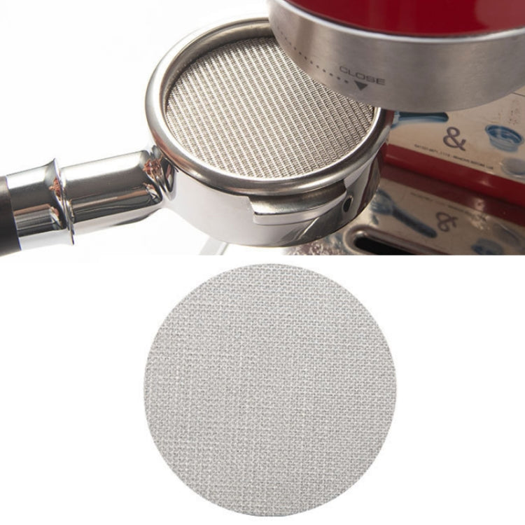 Stainless Steel Sintered Sheet Coffee Splash Filter, Size: 58mm x 1.7mm, 51mm x 1.7mm, 51mm x 1mm, 53mm x 1.7mm, 53mm x 1mm, 58mm x 1.7mm