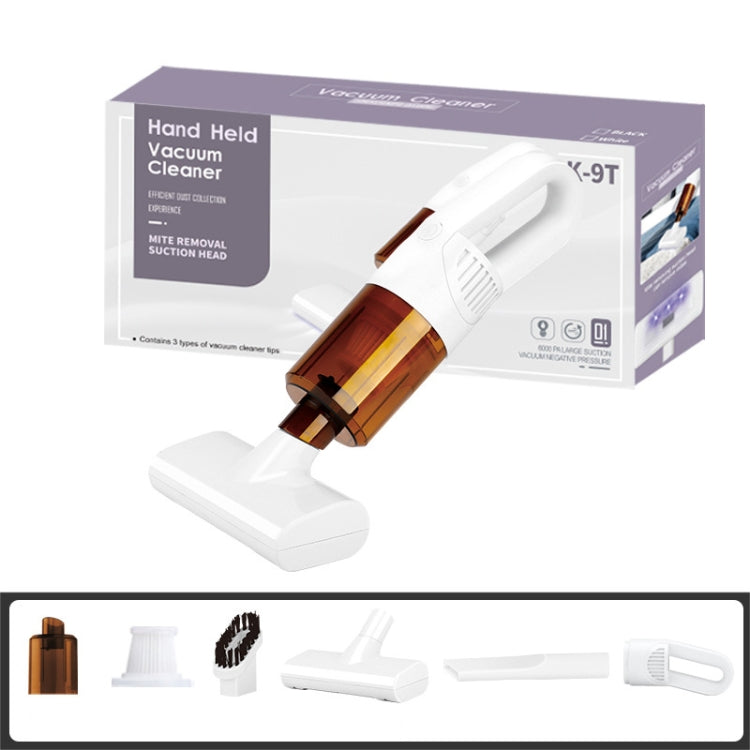 K9T 6W 3000 Pa Wireless Mite Removal Instrument Handheld Portable Vacuum Cleaner, K9T (Black), K9T (White)