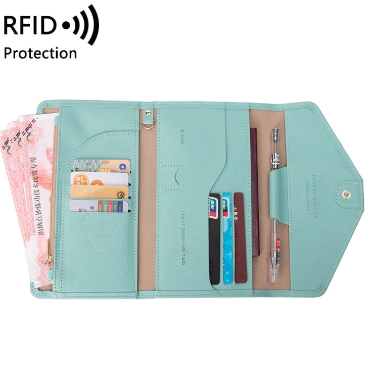 1655 RFID Anti-magnetic Anti-theft Passport Bag Document Bag Card Bag, Black, Orange, Deep Blue, Red, Pink, Dark Green, Light Green, Royal Blue, Rose Red, Grass Green