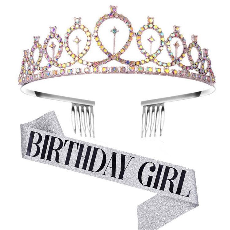 WM-02 Crystal Diamond Birthday Party Wedding Updo Crown, Color: Gold Queen Set1, Silver, Gold, Rose Gold, AB Diamond, Gold Queen, AB Silver Queen, Silver Queen, Rose Gold Queen, Golden Queen, Silver Girl, AB Gold Girl, Gold Girl, Rose Gold Girl        ...