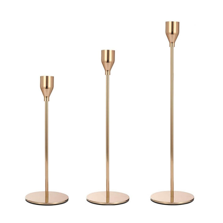 3 PCS / Set Home Decoration Wedding Wrought Iron Candle Holder, Style:, 3 PCS / Set Thin Bottom (Silver), 3 PCS / Set Thin Bottom (Gold), 3 PCS / Set Thick Bottom (Black), 3 PCS / Set Thick Bottom (Gold), 3 PCS / Set Thick Bottom (Rose Red)            ...