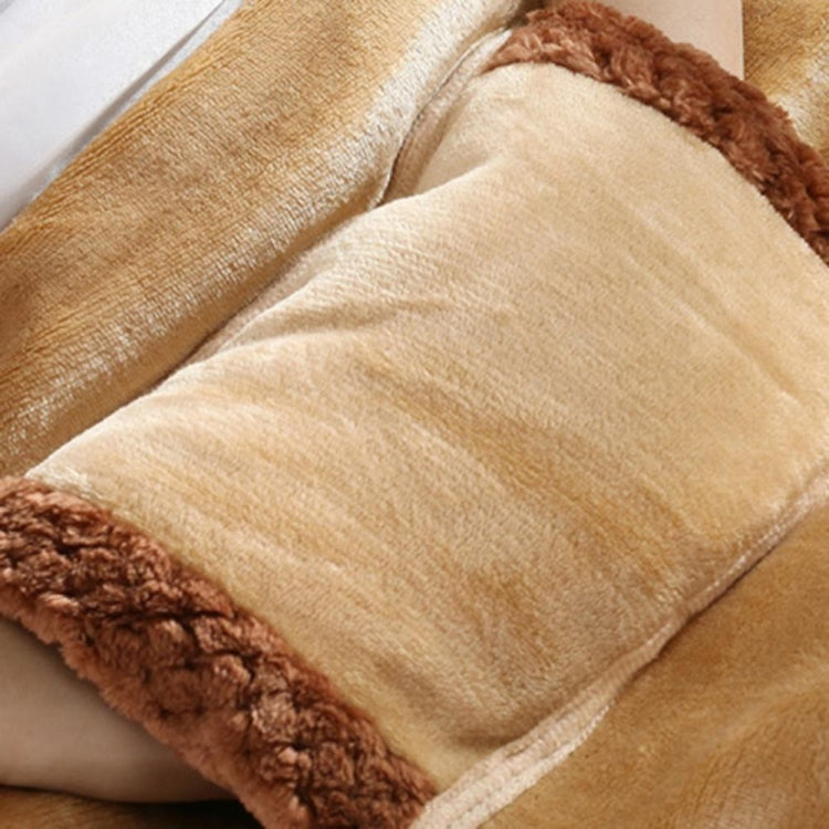 5V USB Electric Blanket Multi-functional Hand Warmer Knee Pad Farai Fleece Blanket, Style 2 (Camel), Style 2 (Pink)