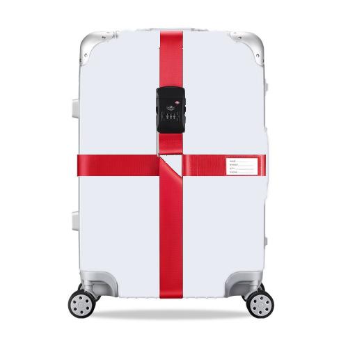 Luggage Reinforcement Straps Fixed Protective Rope With Combination Lock, Red, Blue, Black, Khaki, Purple, Orange, Customs Lock Red, Customs Lock Blue, Customs Lock Black, Customs Lock Khaki, Rainbow