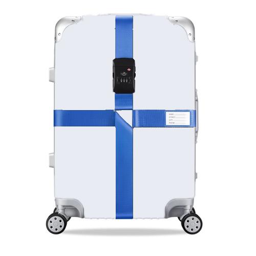 Luggage Reinforcement Straps Fixed Protective Rope With Combination Lock, Red, Blue, Black, Khaki, Purple, Orange, Customs Lock Red, Customs Lock Blue, Customs Lock Black, Customs Lock Khaki, Rainbow
